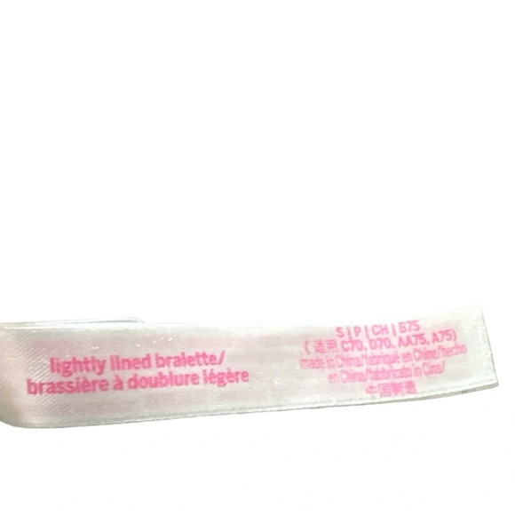 Victoria Secret PINK Small Velvet Floral Bralett Bra - Picture 8 of 8